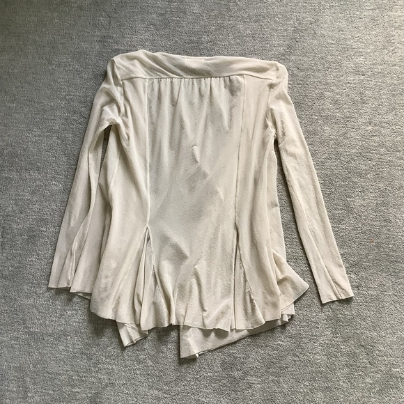 Petit Pois by Viviana Cream Open-Front Mesh Cardigan Sz. S - Picture 6 of 6